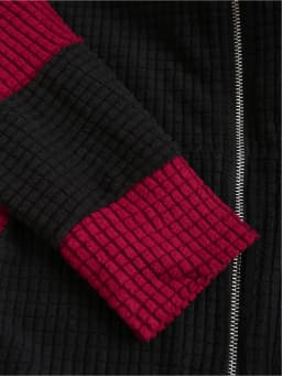 2024 European and American Fashion Women's New Thick Cat Ears in Autumn and Winter Long Color Matching Hooded Sweater Coat