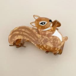 1/2pcs Brown Autumn Animal Series Hair Grab Acrylic Gripper Sweet Back Hair Clip Super Cute Hairpin Shark Clip