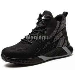 Work Boots Steel Toe Safety Shoes Men Women Work Shoes Sneakers Lightweight Anti-Puncture Safety Shoes Men Indestructible Boots
