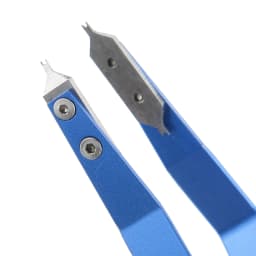 Spring Tweezers V Shape Metal Spring Tweezers Watch Band Removing Watch Repairing Tool (Blue) Watch Repairing Tool