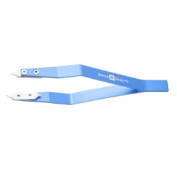 Spring Tweezers V Shape Metal Spring Tweezers Watch Band Removing Watch Repairing Tool (Blue) Watch Repairing Tool