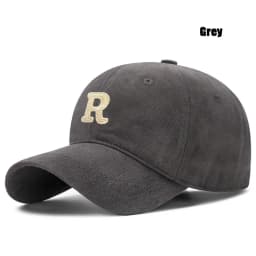 New Unisex Korean Version Big Head Circumference Three-Dimensional R Letter Cotton Thorn 3Dimensional Embroidered Baseball Cap
