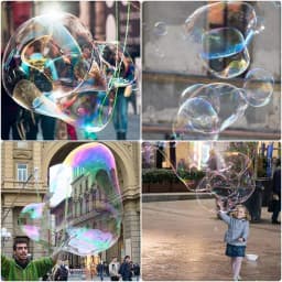Giant Bubble Blowing Prop Large Size Adjustable Outdoor 1 2 6 Hole Bubble Rope Double Rod Magic Soap Bubble Performance Toy