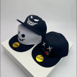 New Unisex Smiling Face Expression Embroidery Baseball Hats Breathable Hip Hop Sunshade Funny Peaked Caps Versatile Fashion Ins