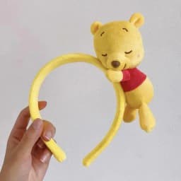 Disney Cartoon Winnie the Pooh Headband Girls Suelly Plush Ears Hair Bands Baby Eeyore Headwear Kid Fall Winter Hair Accessories