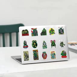 50PCS Hip Hop Rapper Mf Doom Stickers Singer Graffiti DIY Skateboard Phone Luggage Laptop Guitar Toys Decals Sticker For Fan
