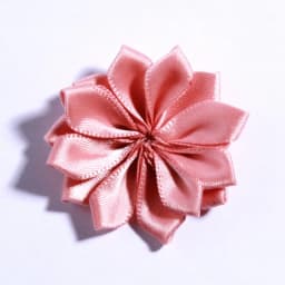 10PCS 4CM Mini Satin Ribbon Solid Flower For Hair Accessories Multilayer Star Shaped Silk Fabric Flowers For Girl Headband