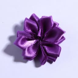 10PCS 4CM Mini Satin Ribbon Solid Flower For Hair Accessories Multilayer Star Shaped Silk Fabric Flowers For Girl Headband