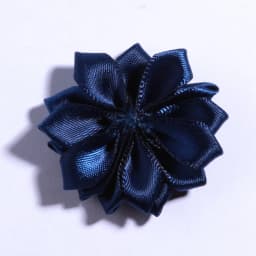 10PCS 4CM Mini Satin Ribbon Solid Flower For Hair Accessories Multilayer Star Shaped Silk Fabric Flowers For Girl Headband