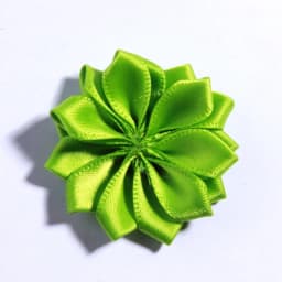 10PCS 4CM Mini Satin Ribbon Solid Flower For Hair Accessories Multilayer Star Shaped Silk Fabric Flowers For Girl Headband