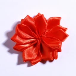 10PCS 4CM Mini Satin Ribbon Solid Flower For Hair Accessories Multilayer Star Shaped Silk Fabric Flowers For Girl Headband