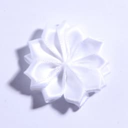 10PCS 4CM Mini Satin Ribbon Solid Flower For Hair Accessories Multilayer Star Shaped Silk Fabric Flowers For Girl Headband