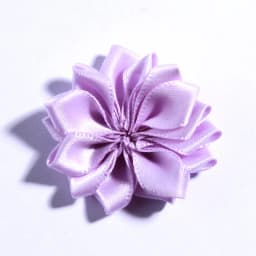 10PCS 4CM Mini Satin Ribbon Solid Flower For Hair Accessories Multilayer Star Shaped Silk Fabric Flowers For Girl Headband