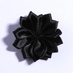 10PCS 4CM Mini Satin Ribbon Solid Flower For Hair Accessories Multilayer Star Shaped Silk Fabric Flowers For Girl Headband