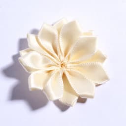 10PCS 4CM Mini Satin Ribbon Solid Flower For Hair Accessories Multilayer Star Shaped Silk Fabric Flowers For Girl Headband
