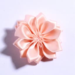 10PCS 4CM Mini Satin Ribbon Solid Flower For Hair Accessories Multilayer Star Shaped Silk Fabric Flowers For Girl Headband