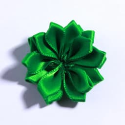10PCS 4CM Mini Satin Ribbon Solid Flower For Hair Accessories Multilayer Star Shaped Silk Fabric Flowers For Girl Headband