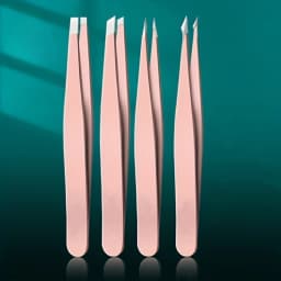 Ouriner 4 pcs/set New Arrival Professional Stainless Steel Tweezer Eyebrow Face Nose Hair Clip Remover Tool Clip