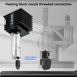 For Bambu Lab A1 Hotend Kit Brass Hardened Steel Nozzle 0.2 0.4 0.6 0.8mm For Bambulab A1 Mini A2L Upgraded Hotend 3D Printer