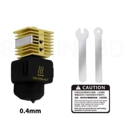 For Bambu Lab A1 Hotend Kit Brass Hardened Steel Nozzle 0.2 0.4 0.6 0.8mm For Bambulab A1 Mini A2L Upgraded Hotend 3D Printer
