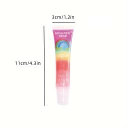 5pcs Rainbow Pearl Lip Gloss Glitter, Rainbow Jelly Lip Gloss, Sparkling Lips, Moisturizing Lip Skin