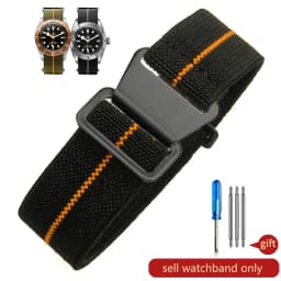 Wear-resistant Elastic Nylon Watch Strap for Rolex Water Ghost Tudor Series 60s French Parachute Bag Strap 18 20 22mm