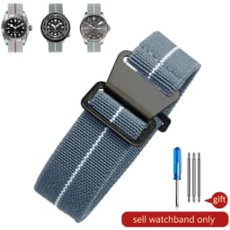 Wear-resistant Elastic Nylon Watch Strap for Rolex Water Ghost Tudor Series 60s French Parachute Bag Strap 18 20 22mm