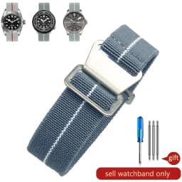 Wear-resistant Elastic Nylon Watch Strap for Rolex Water Ghost Tudor Series 60s French Parachute Bag Strap 18 20 22mm