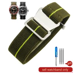 Wear-resistant Elastic Nylon Watch Strap for Rolex Water Ghost Tudor Series 60s French Parachute Bag Strap 18 20 22mm