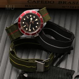 Wear-resistant Elastic Nylon Watch Strap for Rolex Water Ghost Tudor Series 60s French Parachute Bag Strap 18 20 22mm