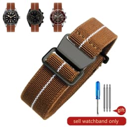 Wear-resistant Elastic Nylon Watch Strap for Rolex Water Ghost Tudor Series 60s French Parachute Bag Strap 18 20 22mm