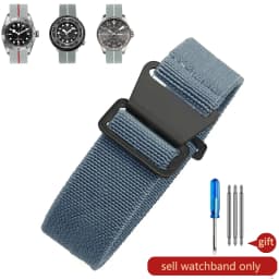 Wear-resistant Elastic Nylon Watch Strap for Rolex Water Ghost Tudor Series 60s French Parachute Bag Strap 18 20 22mm