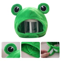 Funny for Frog Eyes Cartoon Plush Hat Toy Green Headgear Cosplay Party Costu DropShipping