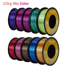 KINGROON Silk Tri-color PLA Filament 3D Printer 1.75mm 1KG/roll Silk PLA Filament Plastic Material 3D Printing Special Color