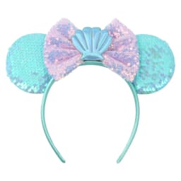 Mermaid Mouse Ears Headbands Pearl Hair Sequins 5“Bows For Women Festival Hairband Girls Hair Accessories Cosplay