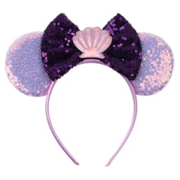 Mermaid Mouse Ears Headbands Pearl Hair Sequins 5“Bows For Women Festival Hairband Girls Hair Accessories Cosplay