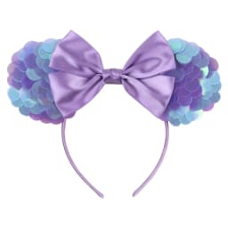 Mermaid Mouse Ears Headbands Pearl Hair Sequins 5“Bows For Women Festival Hairband Girls Hair Accessories Cosplay