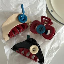 Funny Cheese Cute Grip clip Women's Button New High-Grade Design Barrettes Head Shark Clip Hair accessories