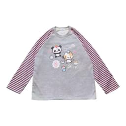Japan Kawaii Sweet Women T-Shirt O-Neck Stripe Patchwork Long Sleeve Cartoon Print Loose Pullover Casual Cute Top Youth Vitality