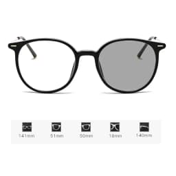 Fashion Outdoor Changing Color Photochromic Myopia Glasses Unisex UV Sunglasses with Minus Diopter for Women -1.0 -1.5 -2.0 -2.5