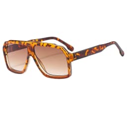 Retro Pilot Sunglasses for Men Fashion Gradient Luxury Shades for Women UV400 Outdoor Driving Square Sun Glasses