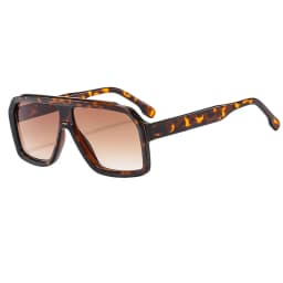 Retro Pilot Sunglasses for Men Fashion Gradient Luxury Shades for Women UV400 Outdoor Driving Square Sun Glasses