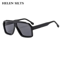 Retro Pilot Sunglasses for Men Fashion Gradient Luxury Shades for Women UV400 Outdoor Driving Square Sun Glasses