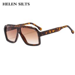 Retro Pilot Sunglasses for Men Fashion Gradient Luxury Shades for Women UV400 Outdoor Driving Square Sun Glasses