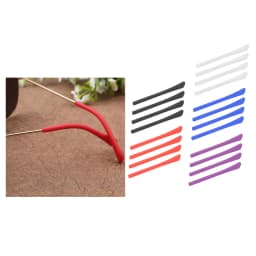 4 Count Eyeglasses Temple Tips Sleeve Soft Silicone Strong and Durable Lenghth 69mm Comfortable Lightweight Accessory Elastic
