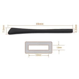 4 Count Eyeglasses Temple Tips Sleeve Soft Silicone Strong and Durable Lenghth 69mm Comfortable Lightweight Accessory Elastic