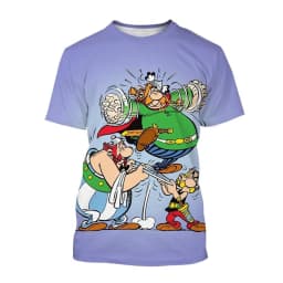 Hot selling new 3D printed T-shirt men's and women's cartoon T-shirt casual fashion hip-hop cool round neck short sleeved top