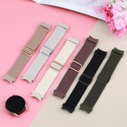 No Gaps Band For Samsung Galaxy Watch 7 6 5 4 40mm 44mm/5 pro 45mm Elastic Nylon Bracelet Galaxy watch 6 classic 47mm 43mm strap