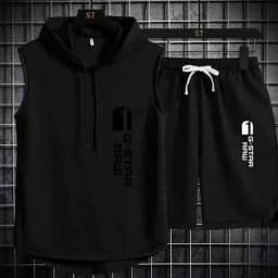Men's Track Suit Summer Sportswear Two-Piece T-Shirt Shorts Brand Tracksuit Jogging Men's Sports Suit Fitness Clothes Exercise