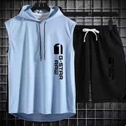 Men's Track Suit Summer Sportswear Two-Piece T-Shirt Shorts Brand Tracksuit Jogging Men's Sports Suit Fitness Clothes Exercise